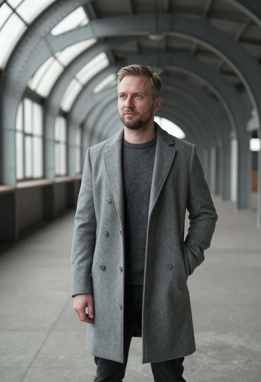 AI riga restaurateur zeppelin hangar grey sample — portrait of a restaurateur, a man of Latvian descent in his