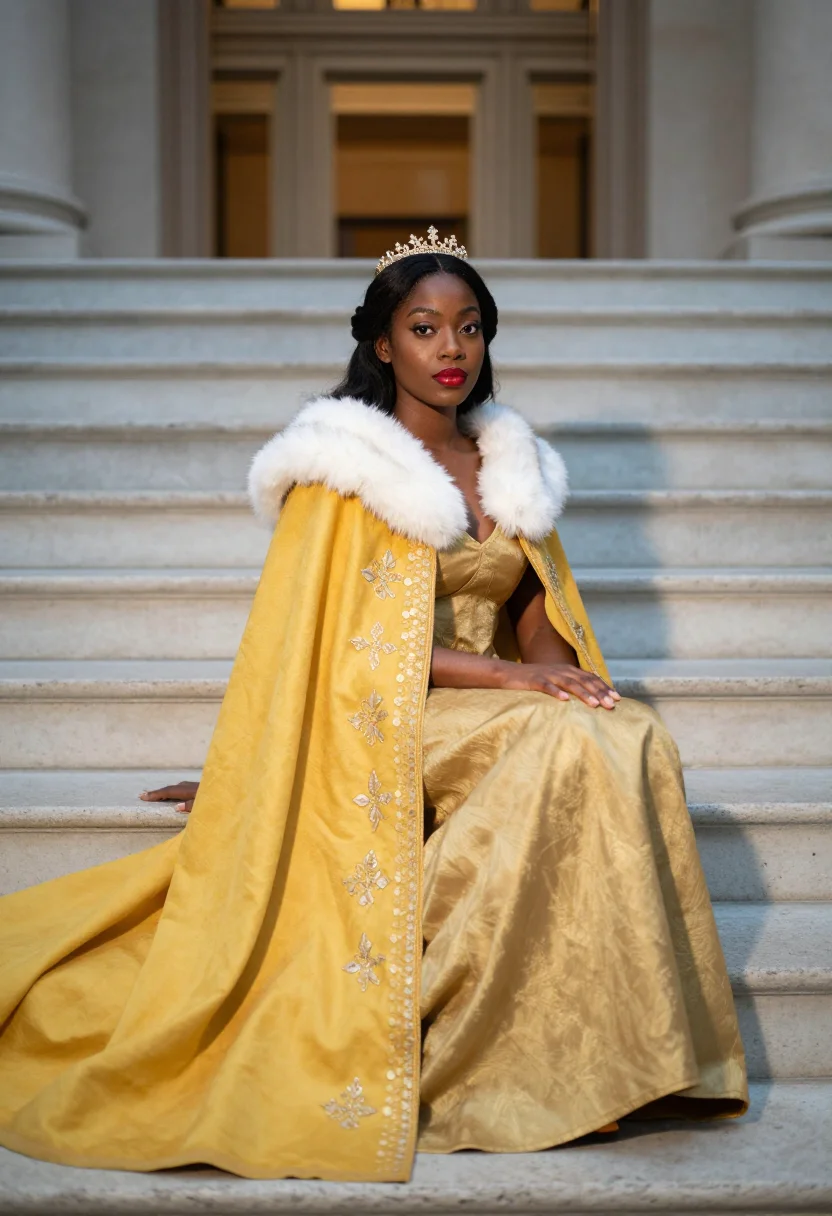 AI rihanna met 2015 sample — portrait of a woman, three-quarter-length portrait of a Blac