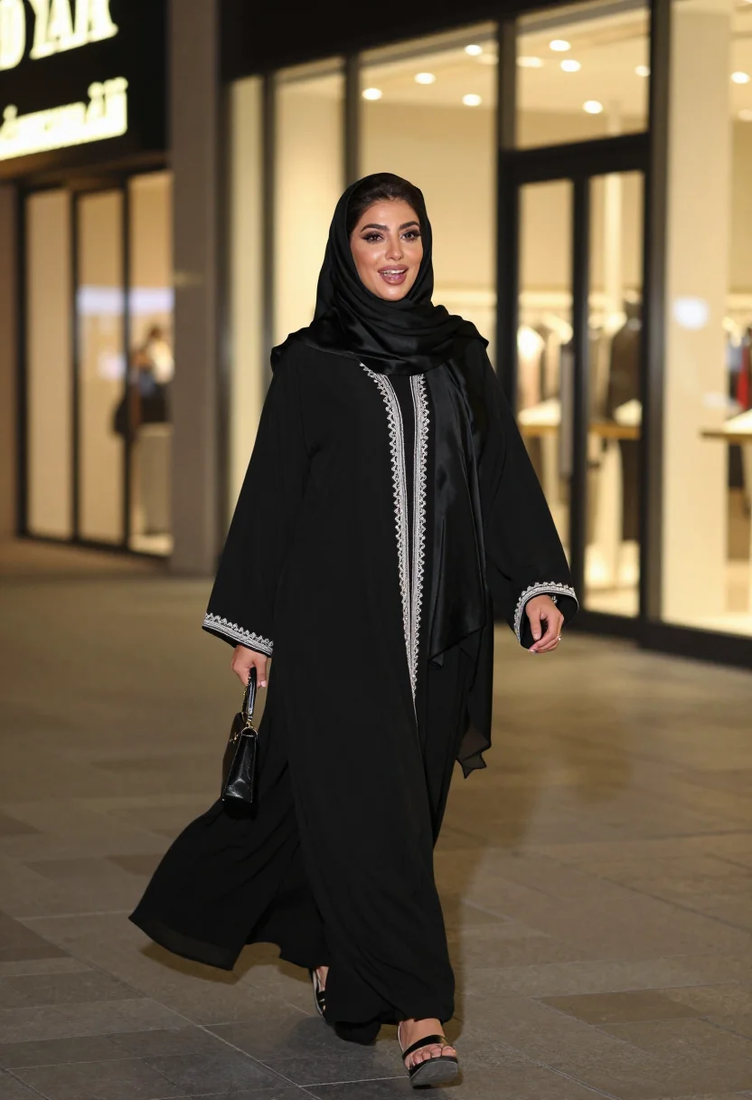 AI riyadh boulevard sample — portrait of a woman, full-length portrait of a Saudi woman i