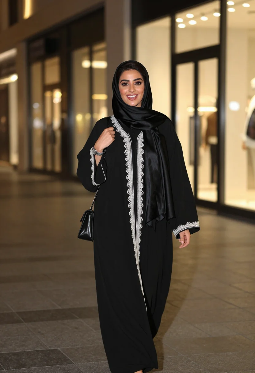 AI riyadh boulevard sample — portrait of a woman, half-length portrait of a Saudi woman i