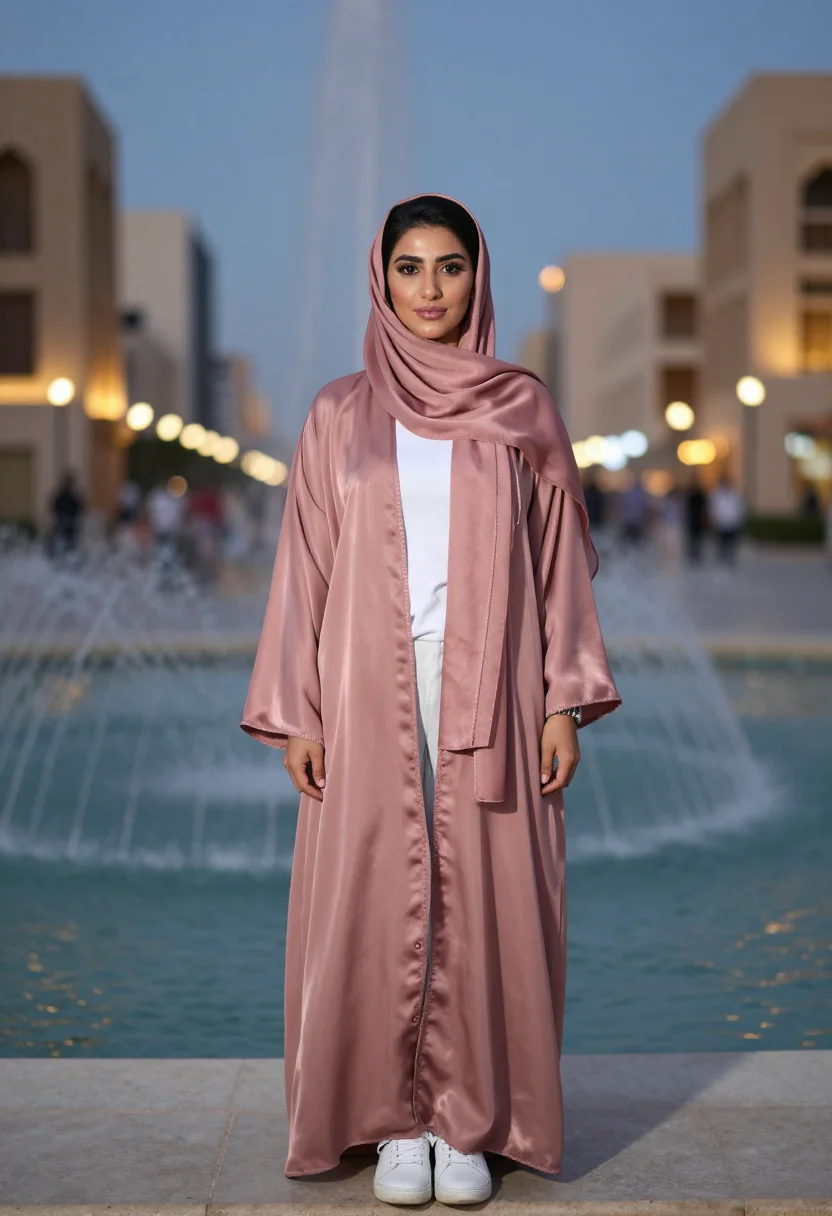 AI riyadh boulevard sample — portrait of a woman, half-length portrait of a Saudi woman i