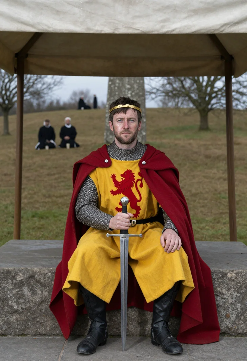 AI robert the bruce sample — portrait of a man, three-quarter-length portrait of a Scotti