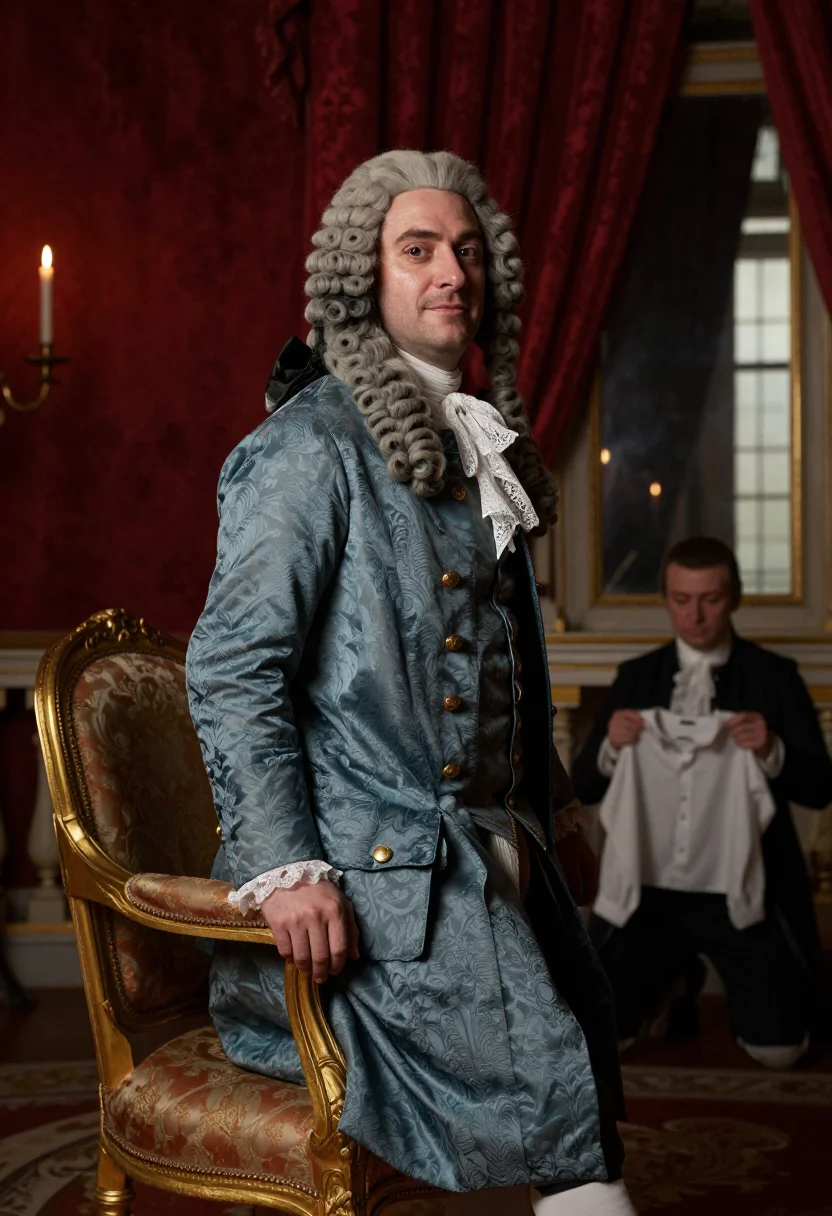 AI roi soleil sample — portrait of a man, three-quarter-length over-shoulder portra