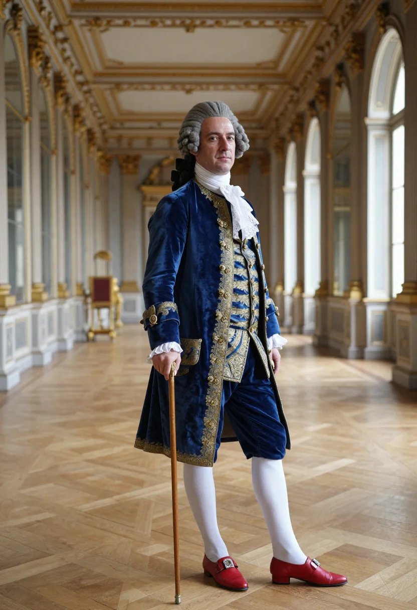 AI roi soleil sample — portrait of a man, three-quarter-length over-shoulder portra