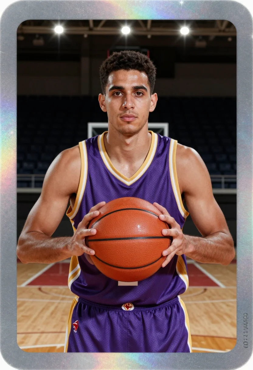 AI rookie card sample — portrait of a man, half-length portrait of a man in his earl