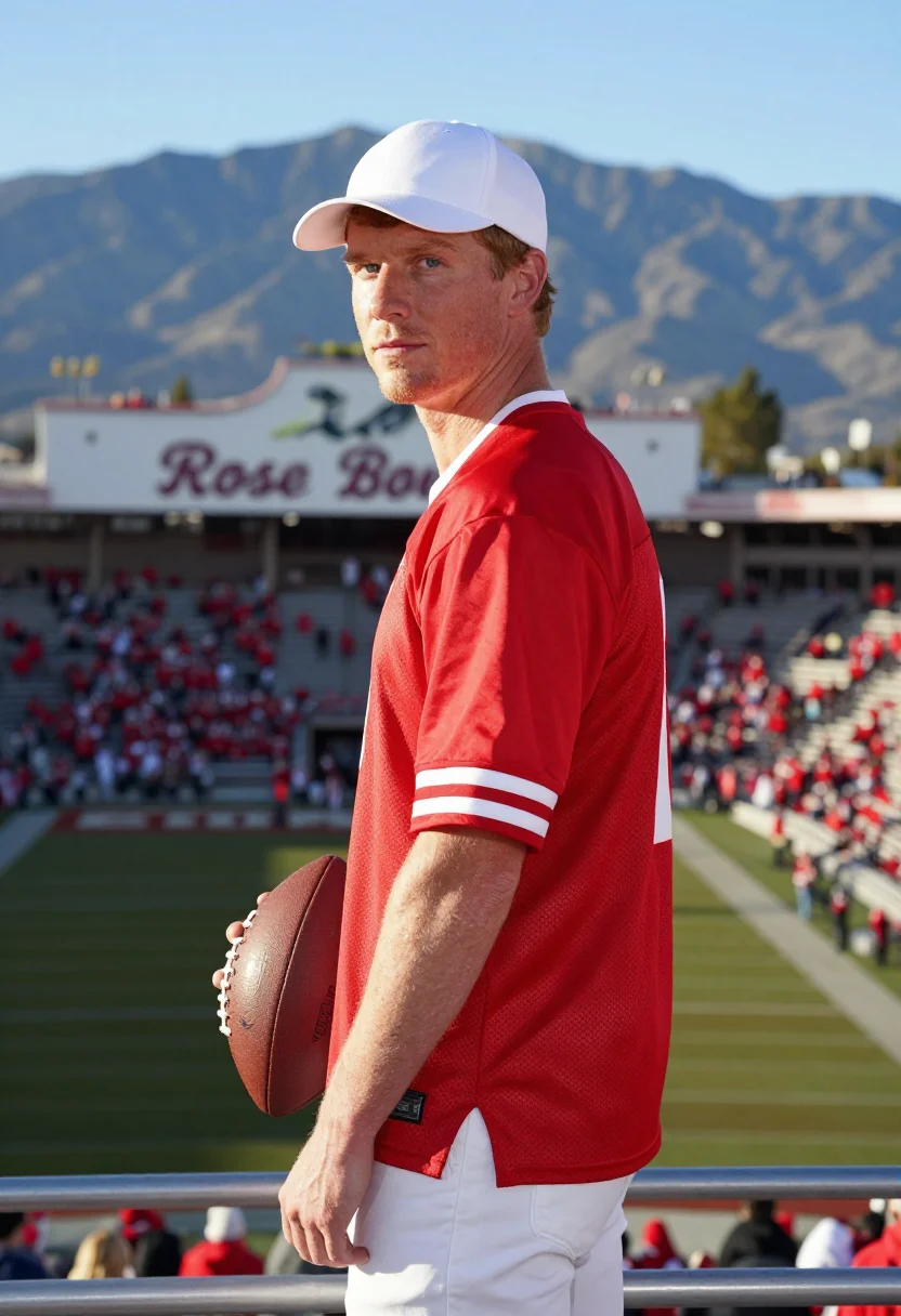 AI rose bowl pasadena san gabriel palette sample — portrait of a man, an Irish-American man in his early fortie