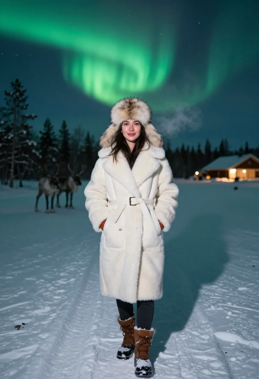 AI rovaniemi sample — portrait of a woman, full-length portrait of a woman around