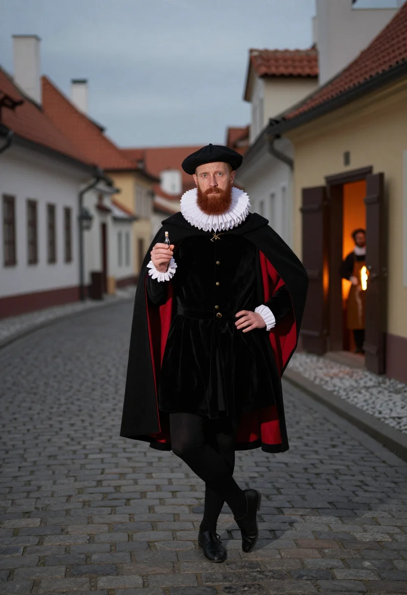 AI rudolf ii prague sample — portrait of a man, full-length portrait of an Austrian man i