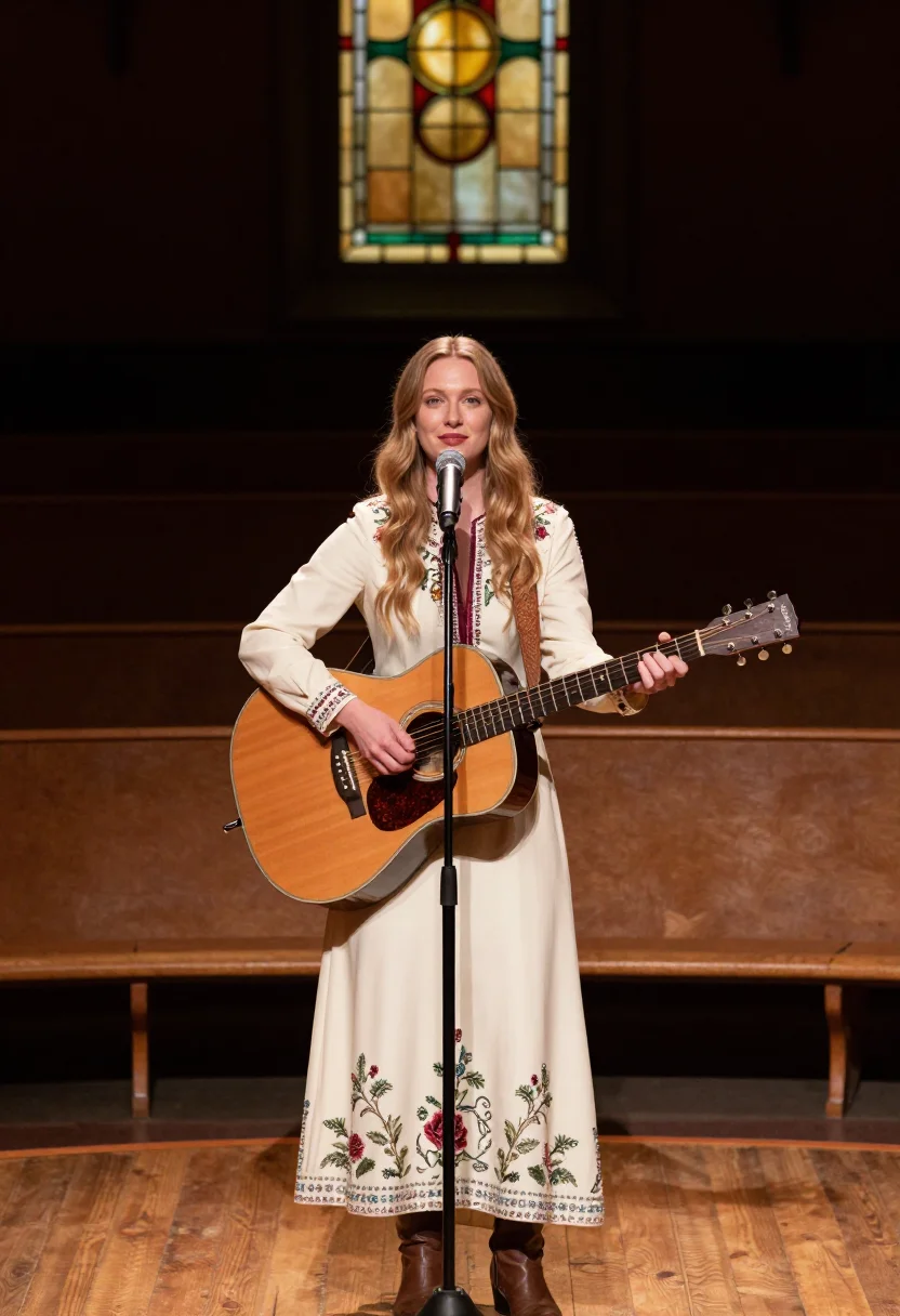 AI ryman stage sample — portrait of a woman, chest-up portrait of a white American w