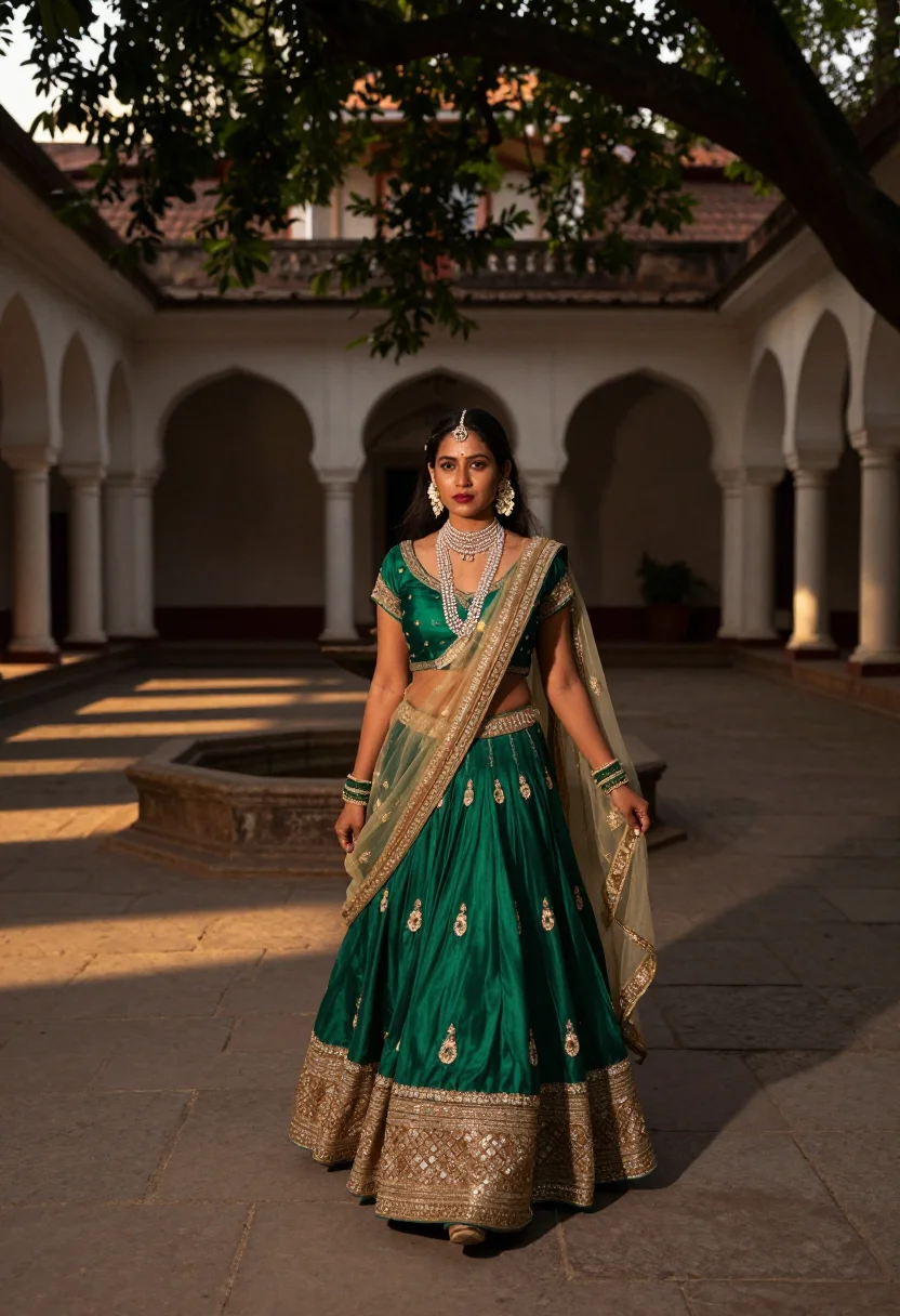 AI sabyasachi sample — portrait of a woman, full-length portrait of an Indian woman