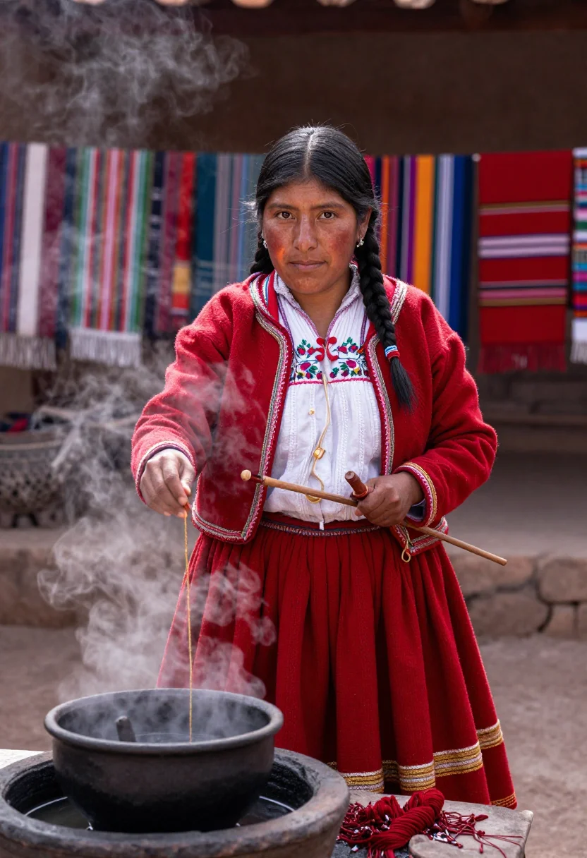 AI sacred valley sample — portrait of a woman, half-length portrait of a Quechua woman