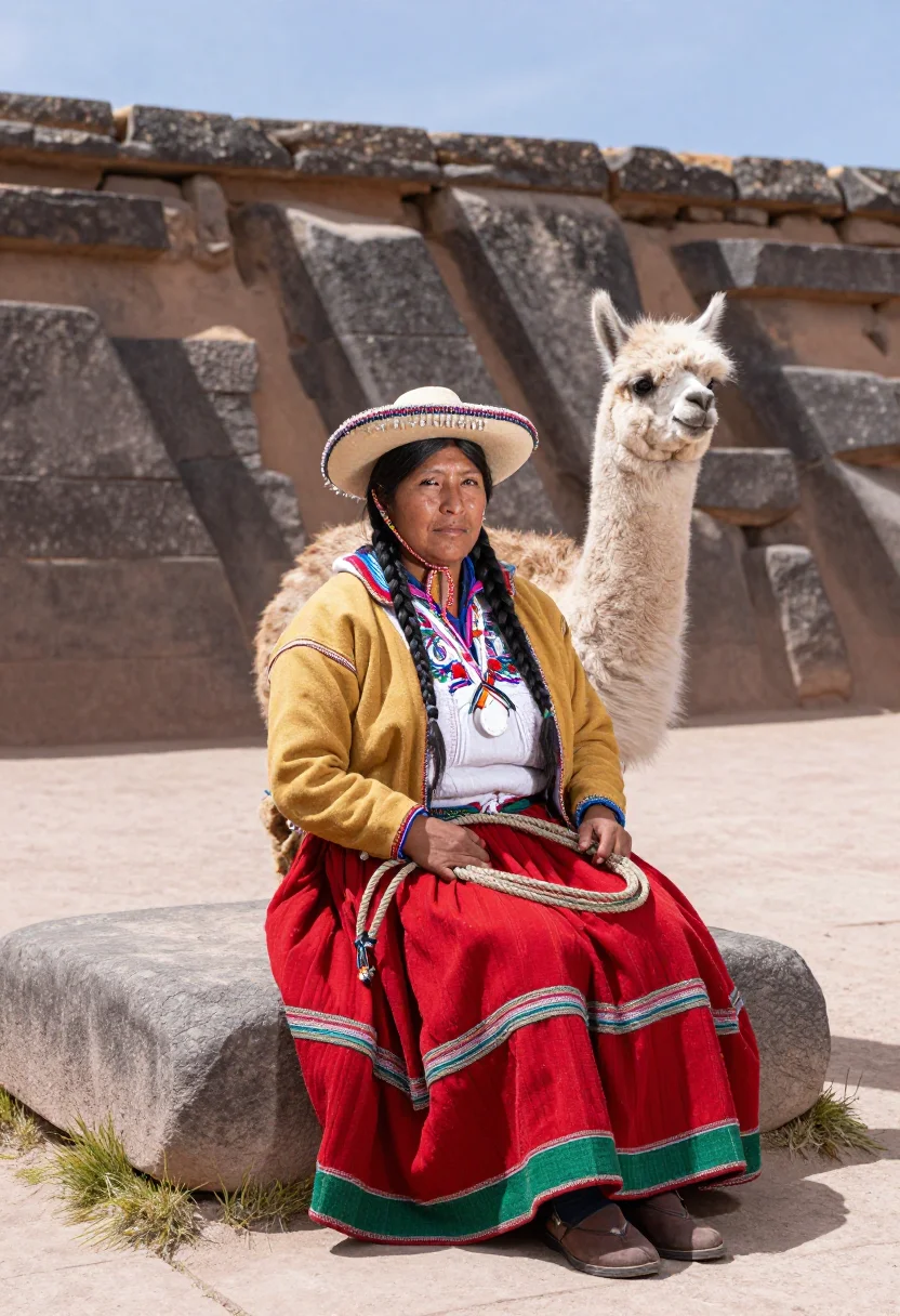 AI sacred valley sample — portrait of a woman, three-quarter-length portrait of a Quec