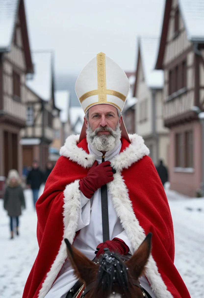 AI saint nicholas sample — portrait of a man, close portrait of a Western-European man