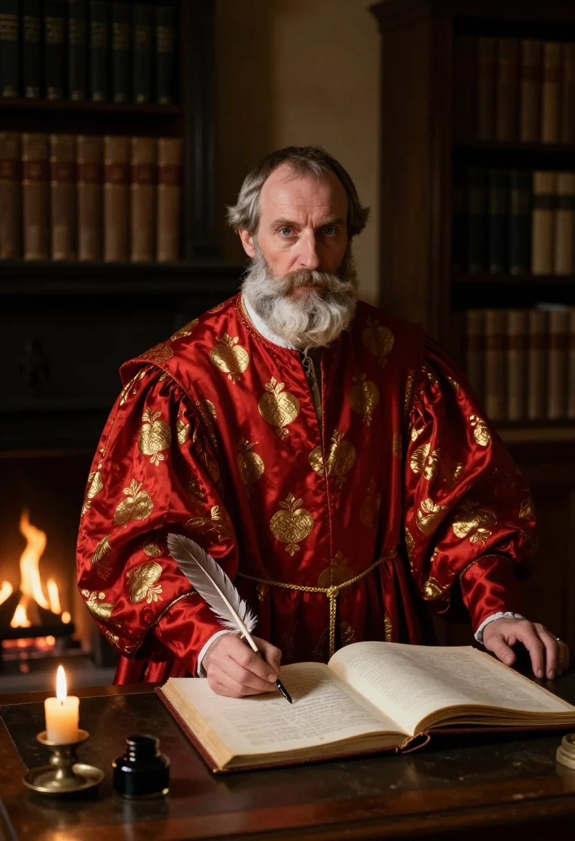 AI saint nicholas sample — portrait of a man, three-quarter-length portrait of a Wester
