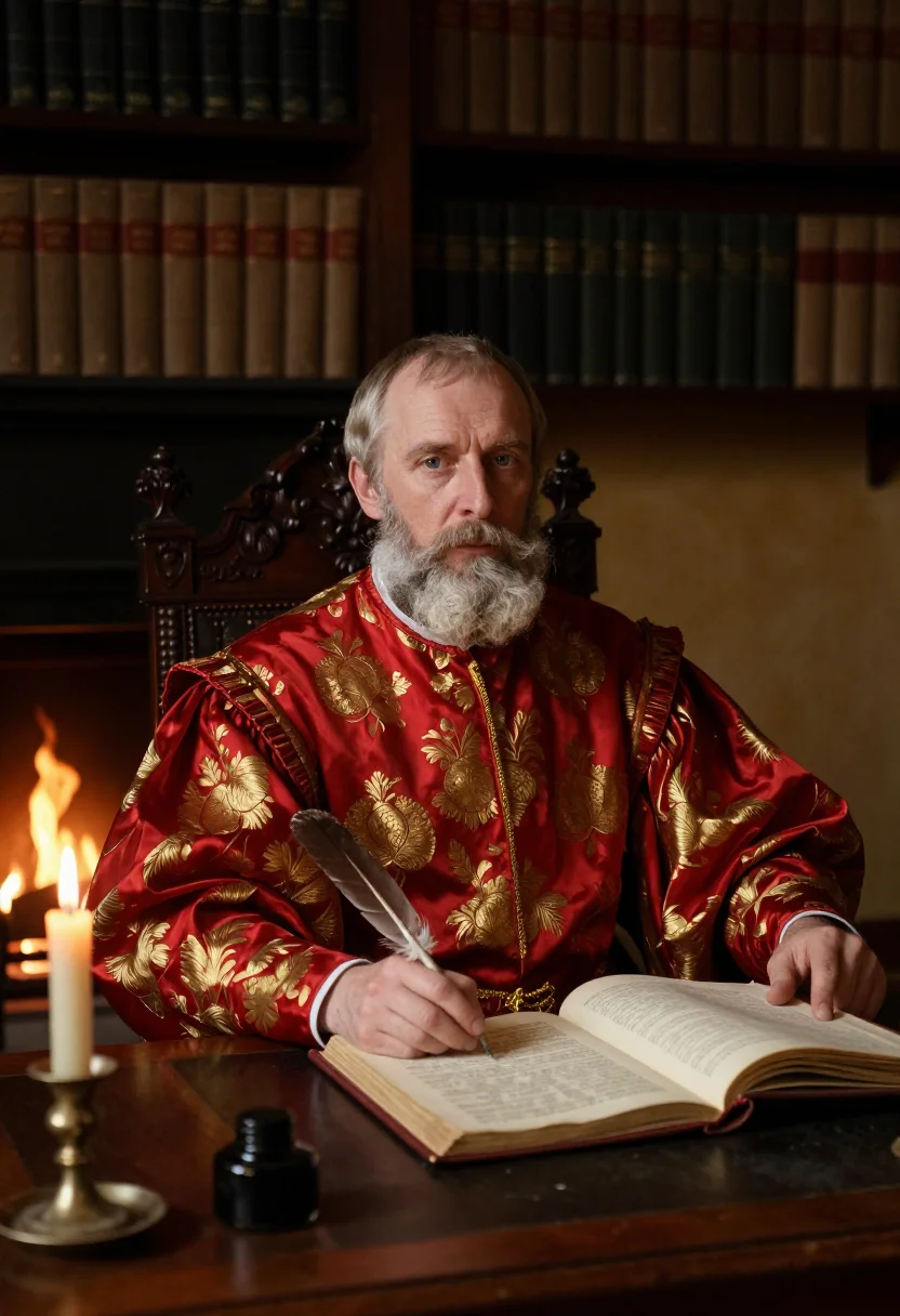 AI saint nicholas sample — portrait of a man, half-length portrait of a Western-Europea