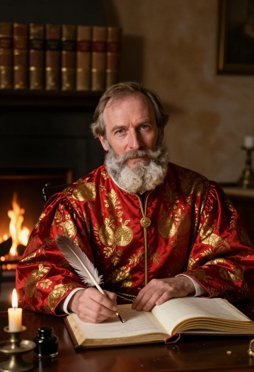 AI saint nicholas sample — portrait of a man, close portrait of a Western-European man
