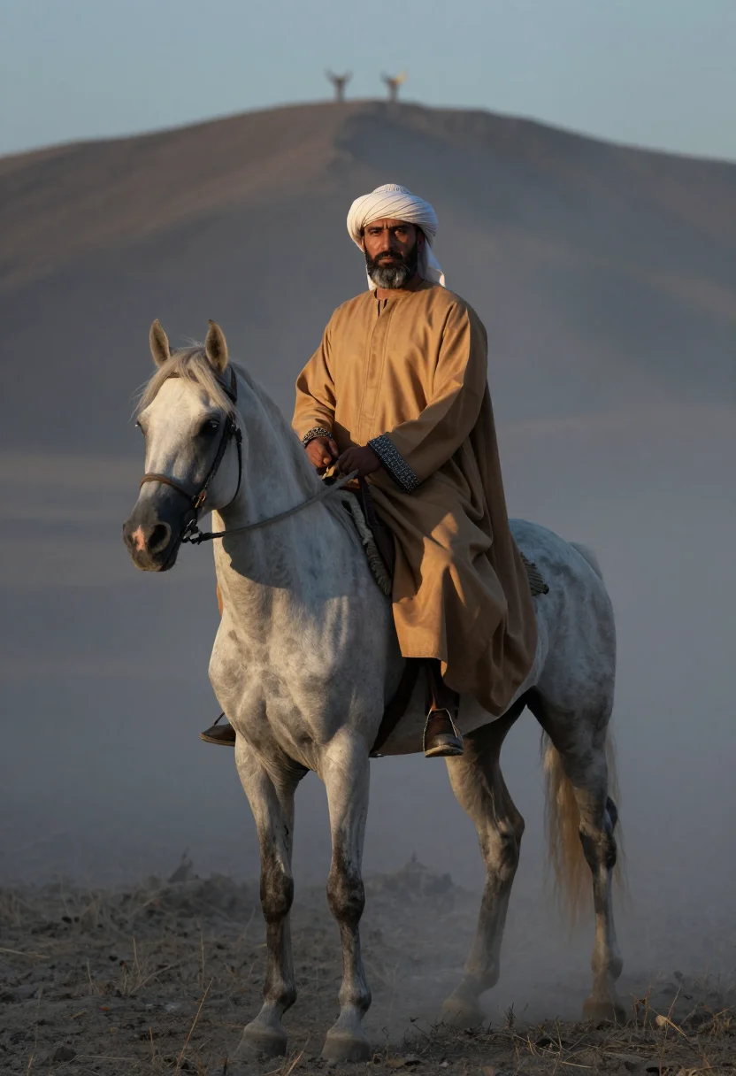 AI saladin sample — portrait of a man, full-length portrait of a Kurdish-Arab ma