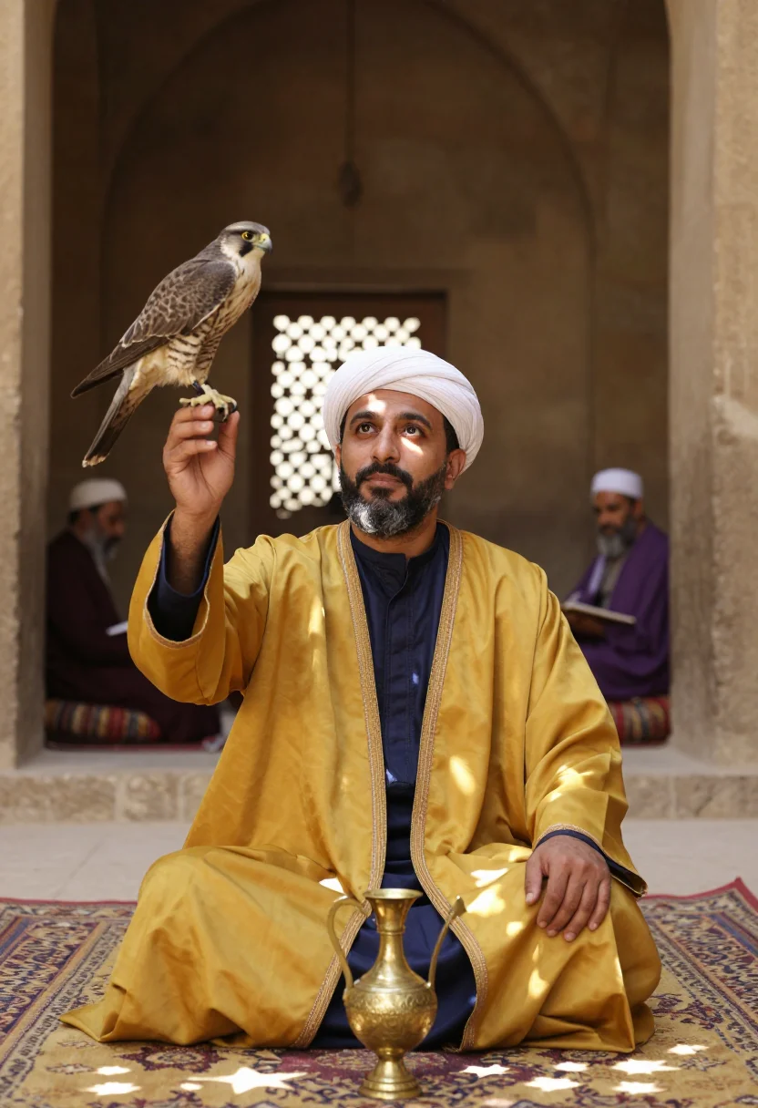 AI saladin sample — portrait of a man, chest-up portrait of a Kurdish-Arab man i