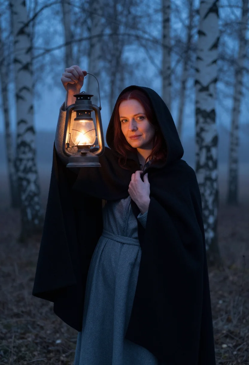 AI salem witch sample — portrait of a woman, half-length portrait of a Northern-Euro