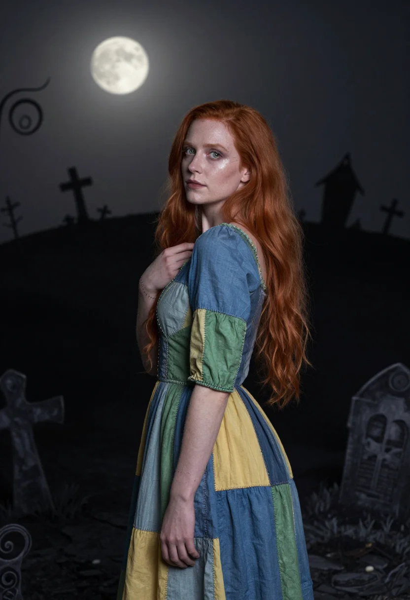 AI sally nightmare sample — portrait of a woman, close half-length portrait of a woman o