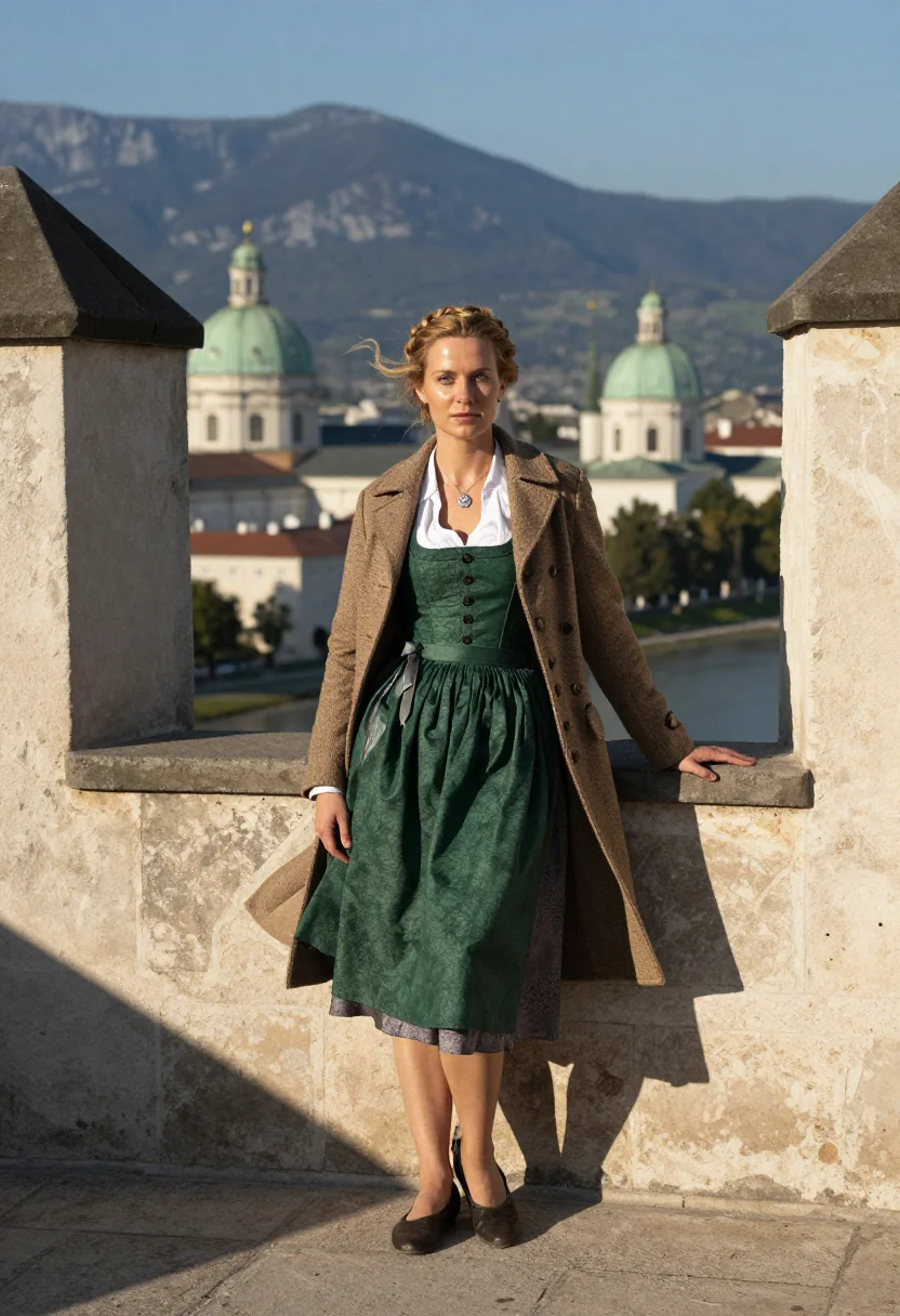 AI salzburg sample — portrait of a woman, full-length portrait of an Austrian wom