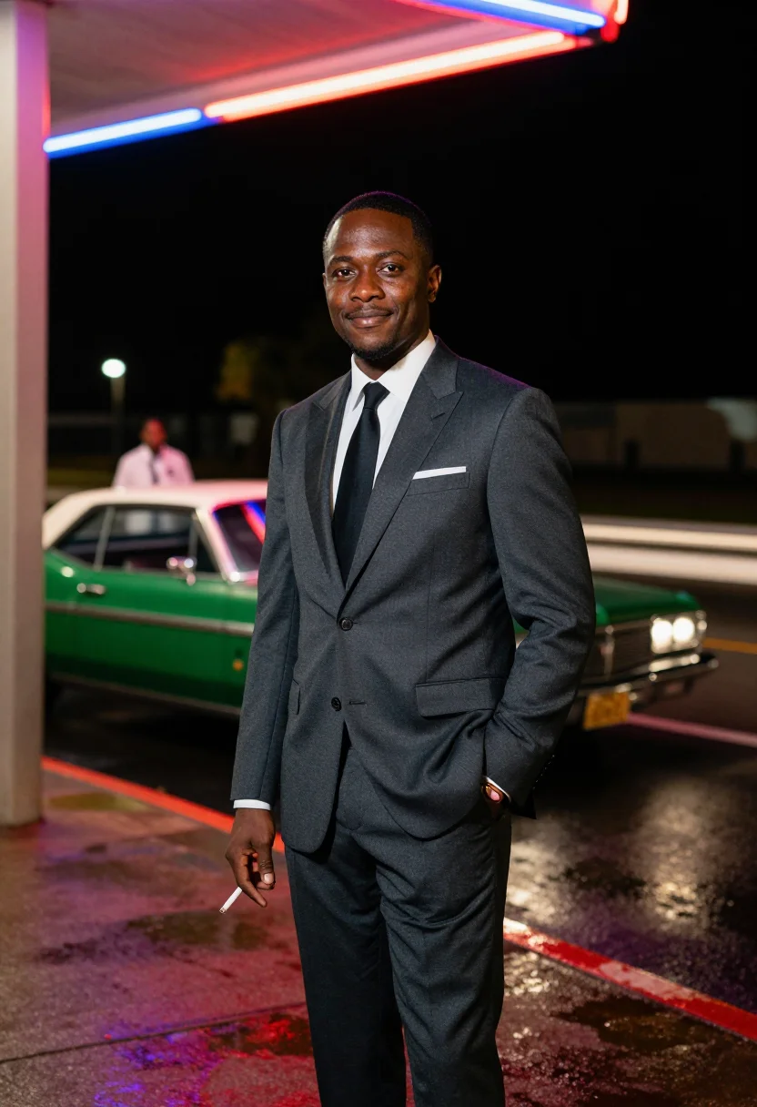 AI sammy davis sample — portrait of a man, three-quarter-length portrait of an Afric