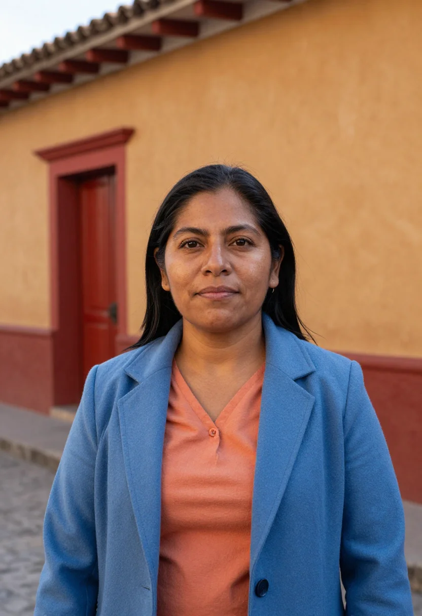 AI san cristobal de las casas doctor highland pastel sample — portrait of a woman, a Mexican doctor in her late thirties w