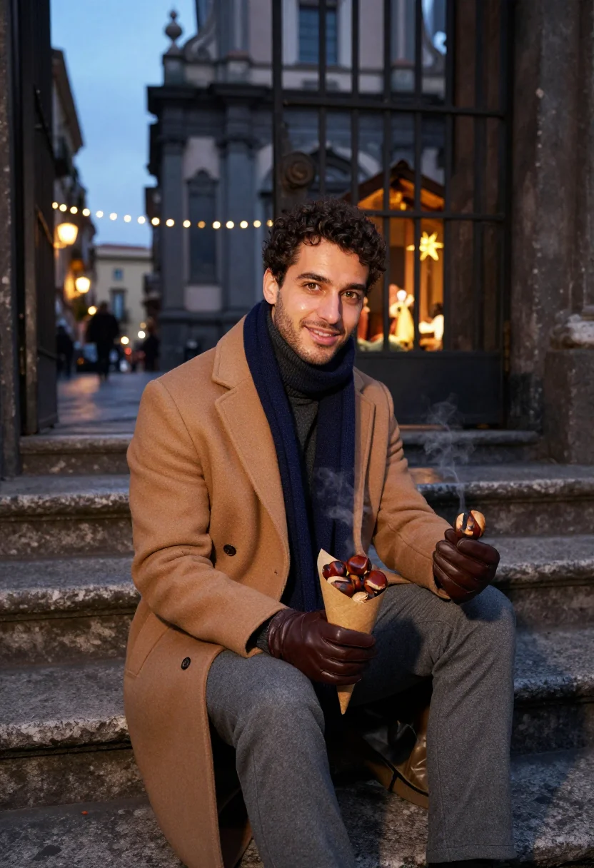 AI san gregorio armeno sample — portrait of a man, a Southern-Italian man in his mid-thirtie