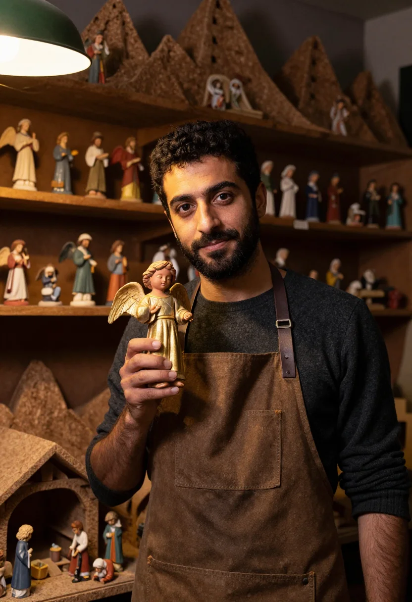AI san gregorio armeno sample — portrait of a man, a Southern-Italian man in his late thirti