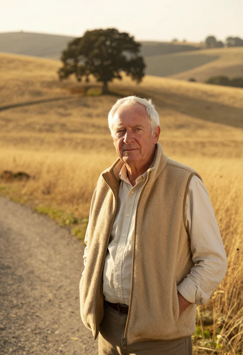 AI sand hill road vc golden hills sample — portrait of a man, half-length portrait of an English-Americ
