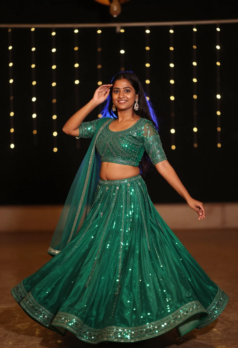 AI sangeet sample — portrait of a woman, half-length portrait of a young Indian