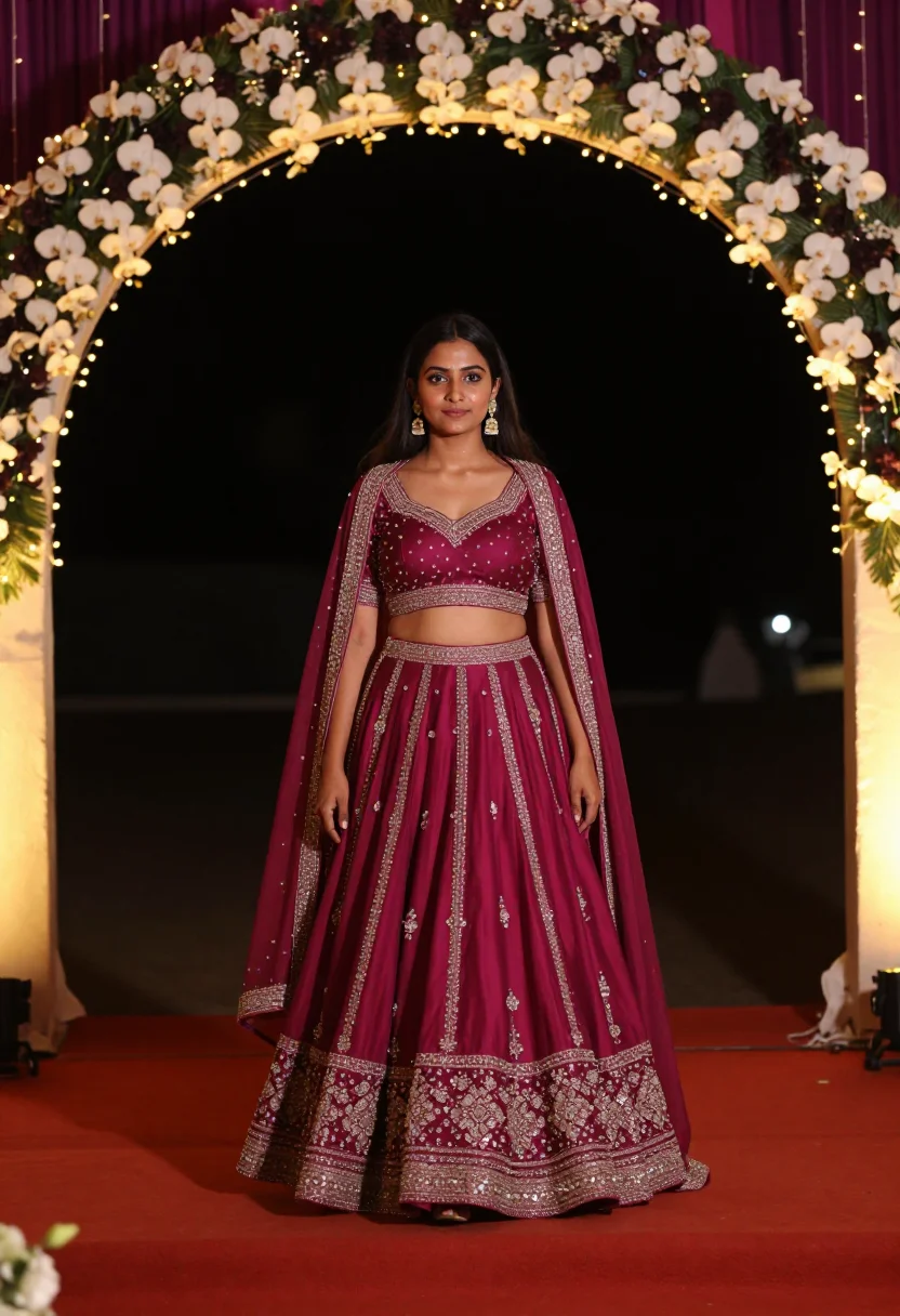 AI sangeet sample — portrait of a woman, full-length portrait of a young Indian