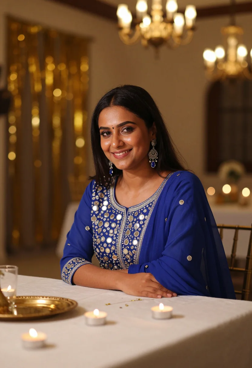 AI sangeet sample — portrait of a woman, three-quarter-length portrait of a youn