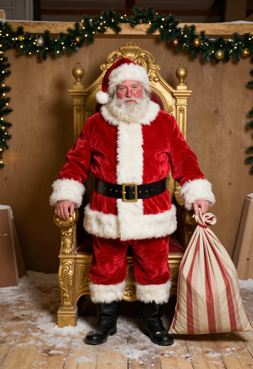 AI santa claus sample — portrait of a man, full-length portrait of a Western-Europea