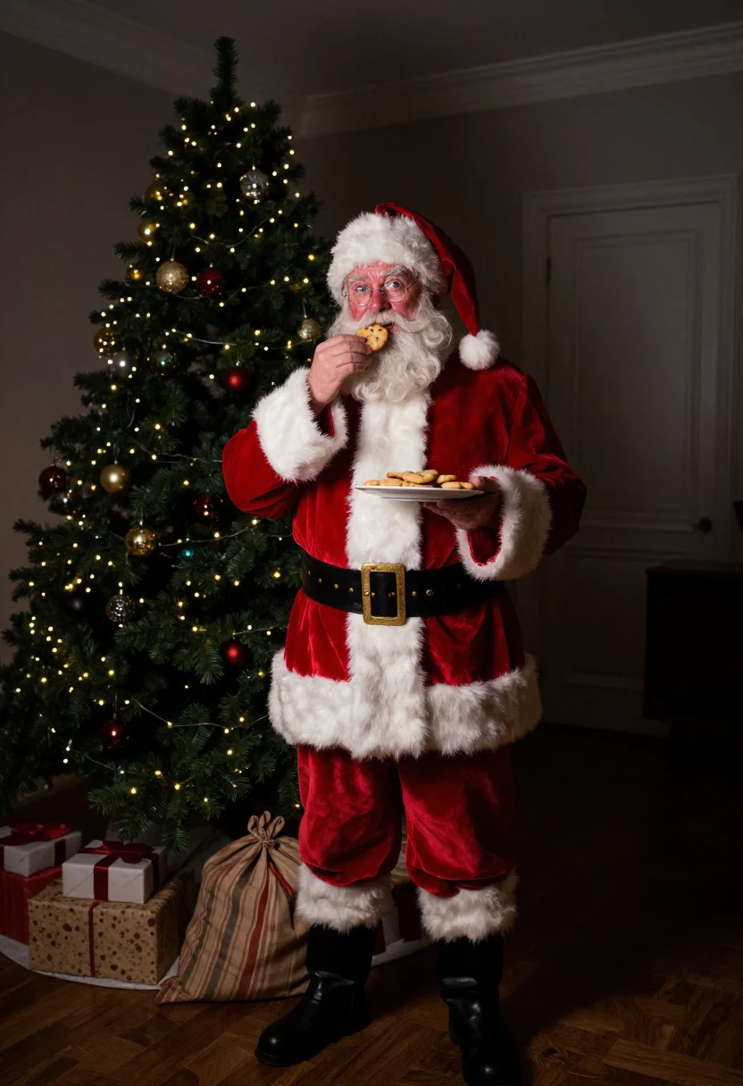 AI santa claus sample — portrait of a man, full-length portrait of a Western-Europea