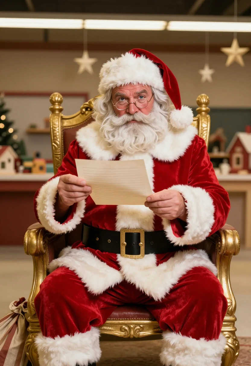 AI santa claus sample — portrait of a man, three-quarter-length portrait of a Wester