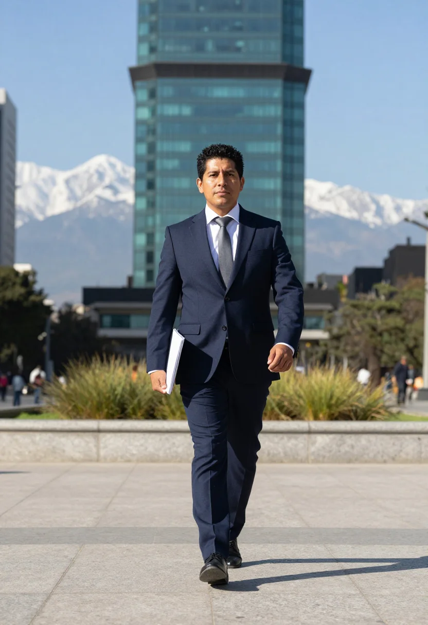 AI santiago sanhattan sample — portrait of a man, full-length portrait of a mestizo Chilean