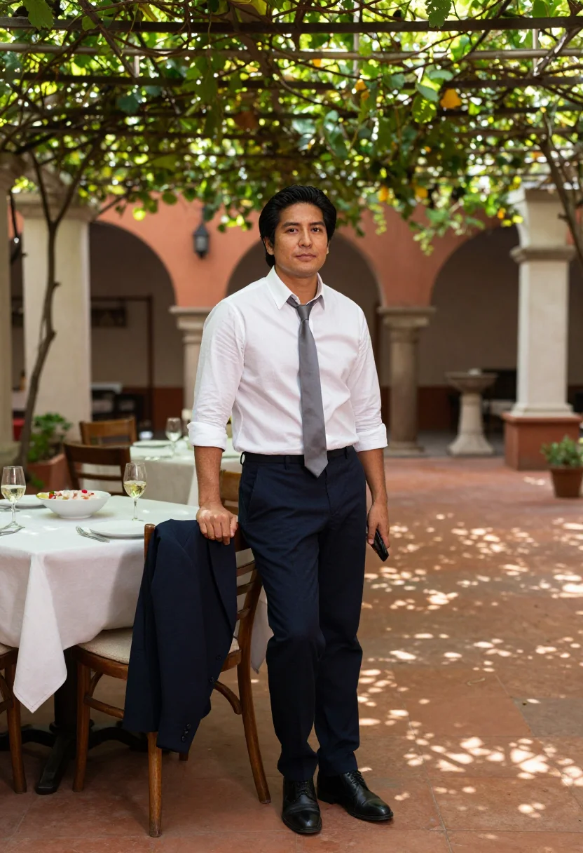 AI santiago sanhattan sample — portrait of a man, full-length portrait of an East-Asian Chi