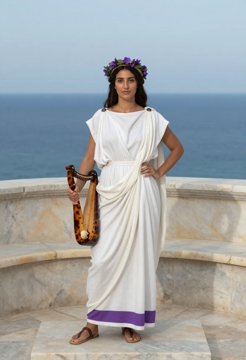 AI sappho sample — portrait of a woman, full-length portrait of a Greek woman i