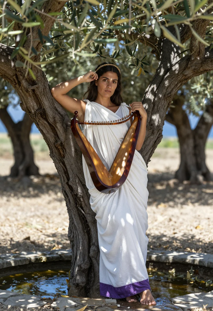 AI sappho sample — portrait of a woman, half-length portrait of a Greek woman i