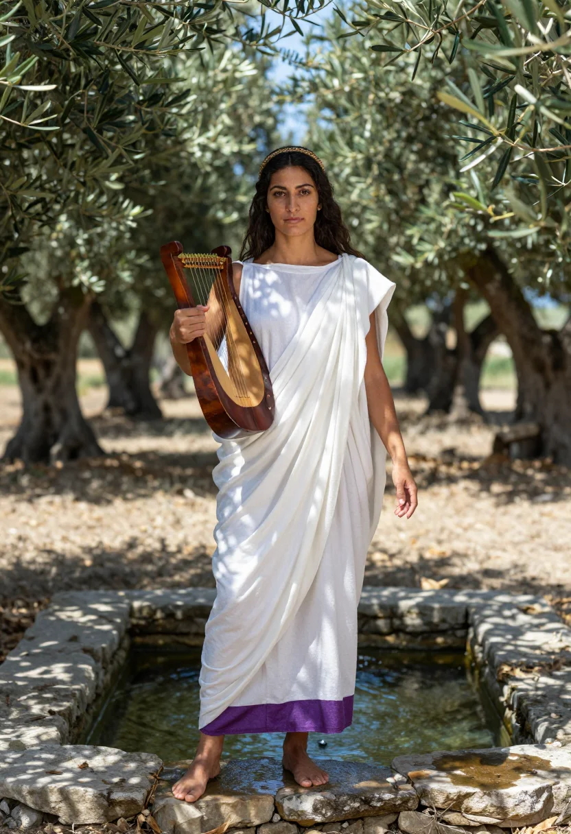 AI sappho sample — portrait of a woman, full-length portrait of a Greek woman i