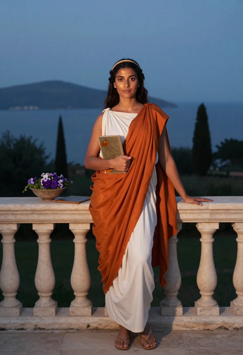 AI sappho sample — portrait of a woman, full-length portrait of a Greek woman i