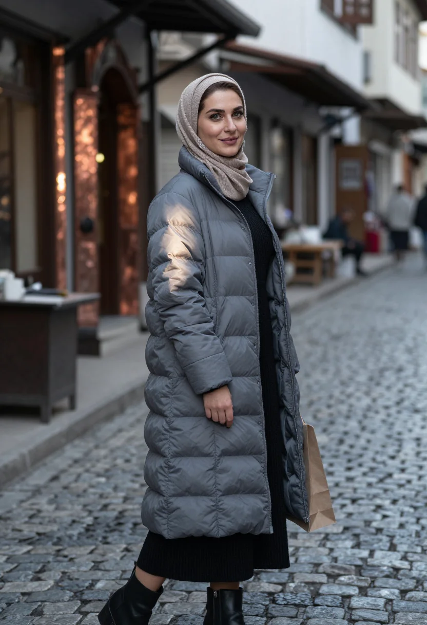 AI sarajevo modest sample — portrait of a woman, three-quarter-length portrait of a Bosn