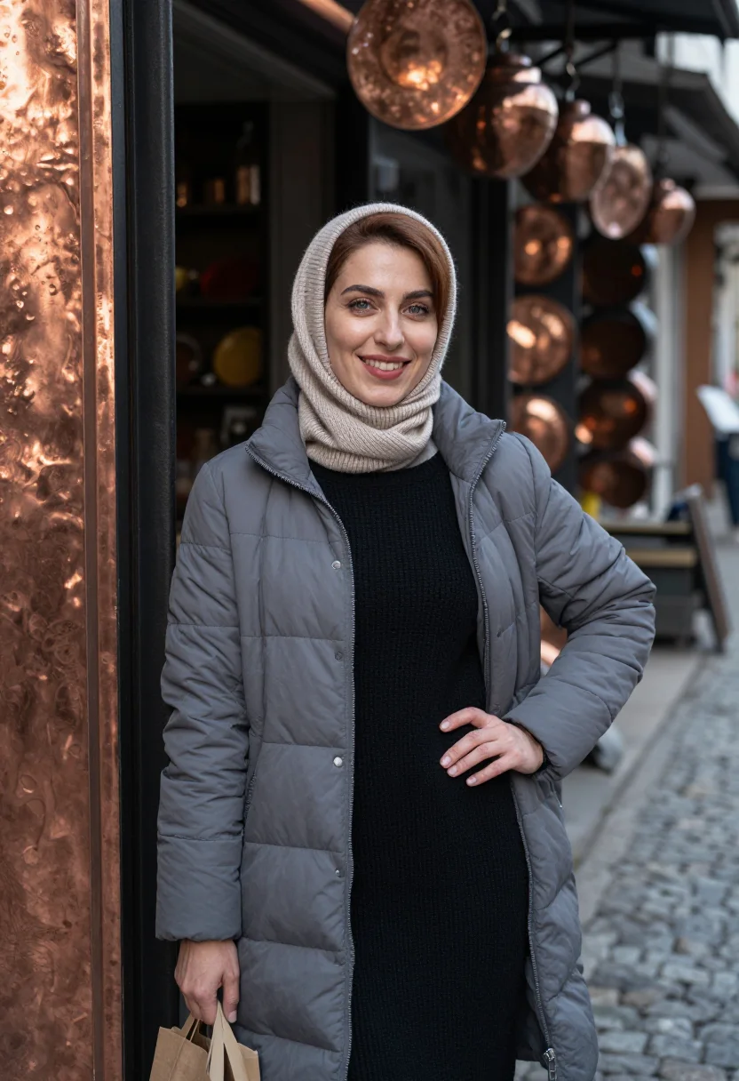 AI sarajevo modest sample — portrait of a woman, half-length portrait of a Bosnian woman