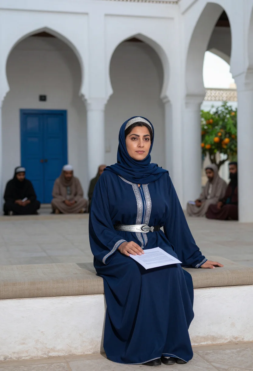 AI sayyida al hurra sample — portrait of a woman, full-length portrait of a North-African