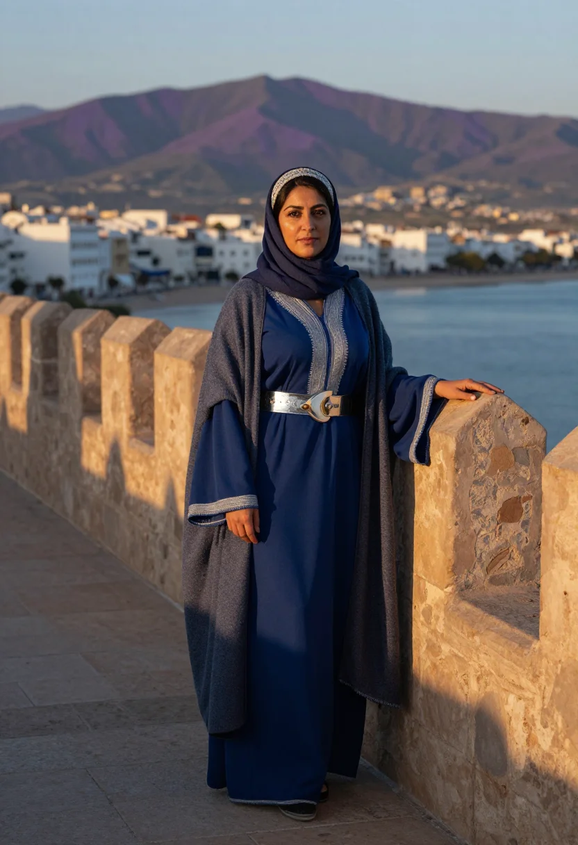 AI sayyida al hurra sample — portrait of a woman, full-length portrait of a North-African
