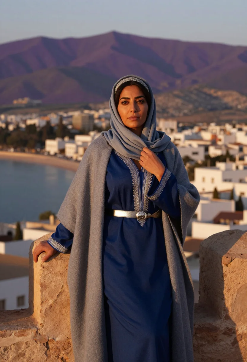 AI sayyida al hurra sample — portrait of a woman, three-quarter-length portrait of a Nort
