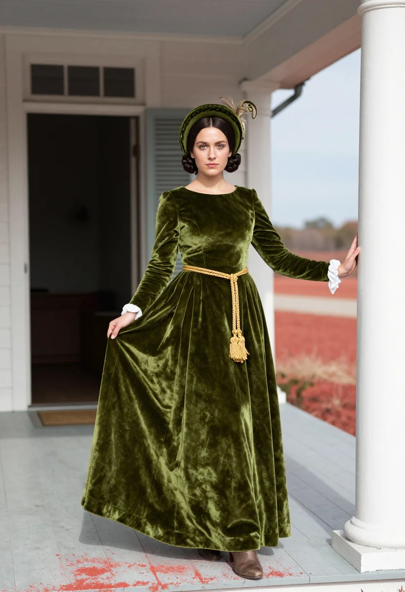 AI scarlett ohara sample — editorial portrait photograph, a Western-European woman in h