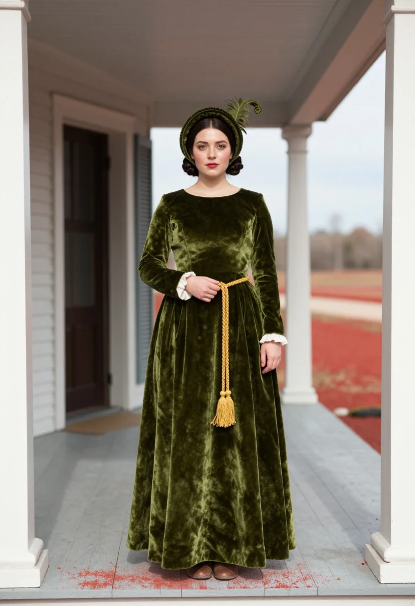 AI scarlett ohara sample — editorial portrait photograph, a Western-European woman in h
