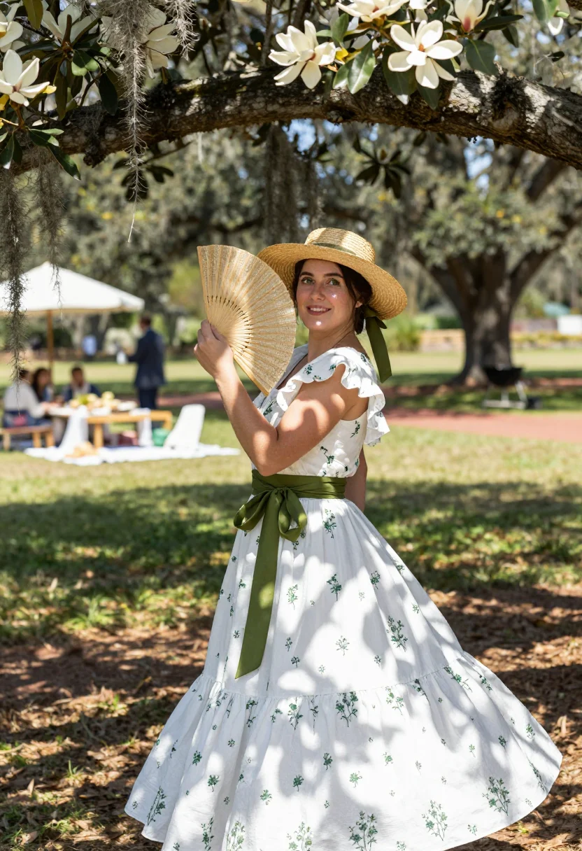 AI scarlett ohara sample — editorial portrait photograph, a Western-European woman in h
